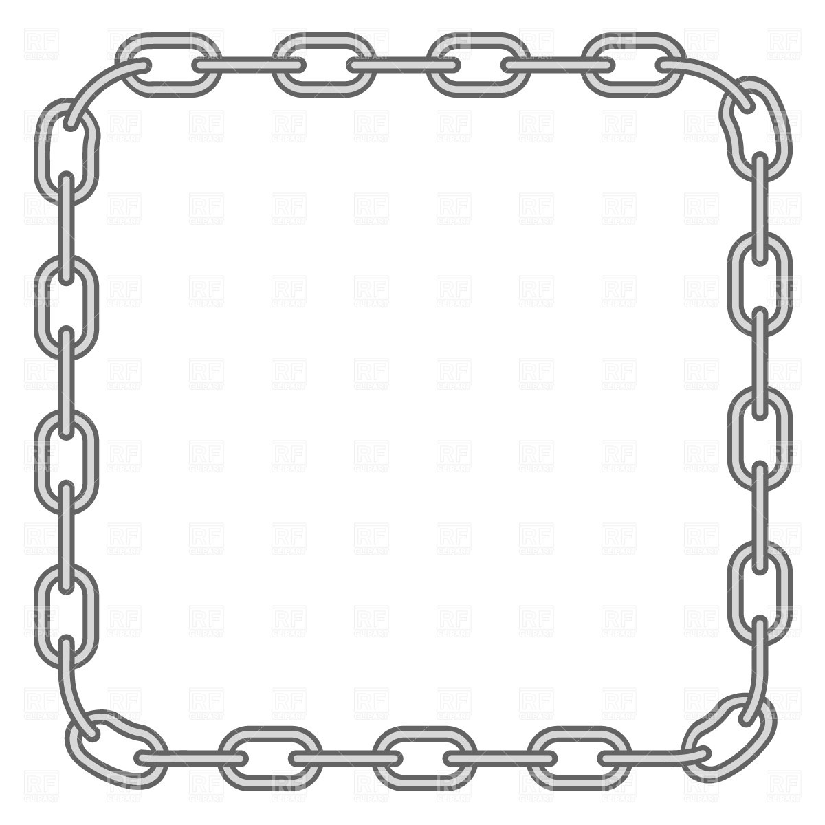 1200x1200 Square Chain Frame Vector Image Of Borders And Frames Prague