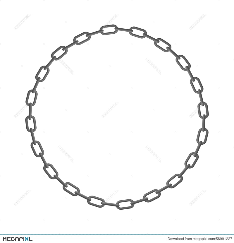 Iron Chain Circle Frame Of Rings Of Chain Vector Illustration 800x830 Iron Chain Circle Frame Of Rings Of Chain Vector Illustration