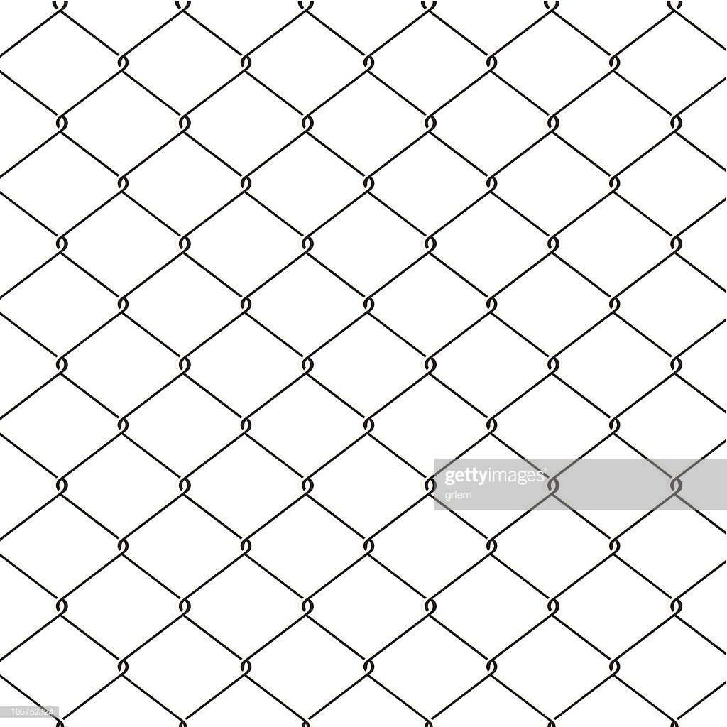 1024x1024 Chain Link Fence Vector Stock Illustration Seamless Wire Fence