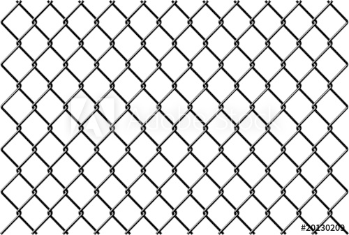 500x337 Chainlink Fence Vector With Reflection