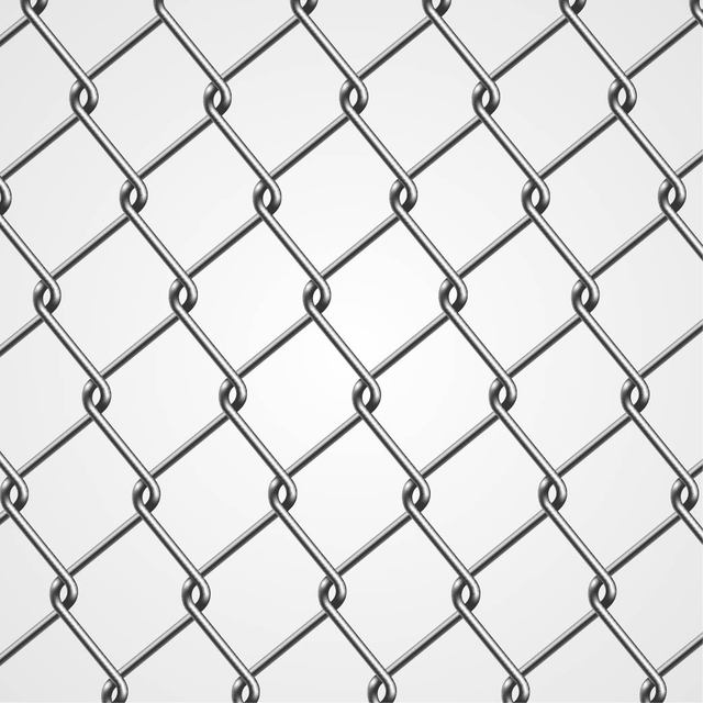 640x640 Free Vectors Realistic Metal Chain Fence Great
