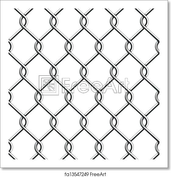 561x581 Free Art Print Of Seamless Chain Fence Seamless Chain Fence