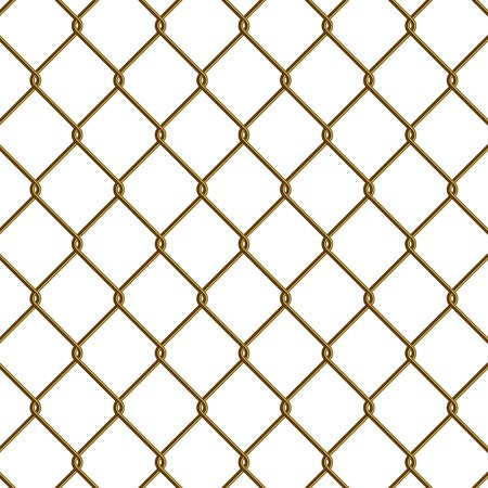 450x450 Gold Chain Link Fence Vector Illustration Royalty Free Vector
