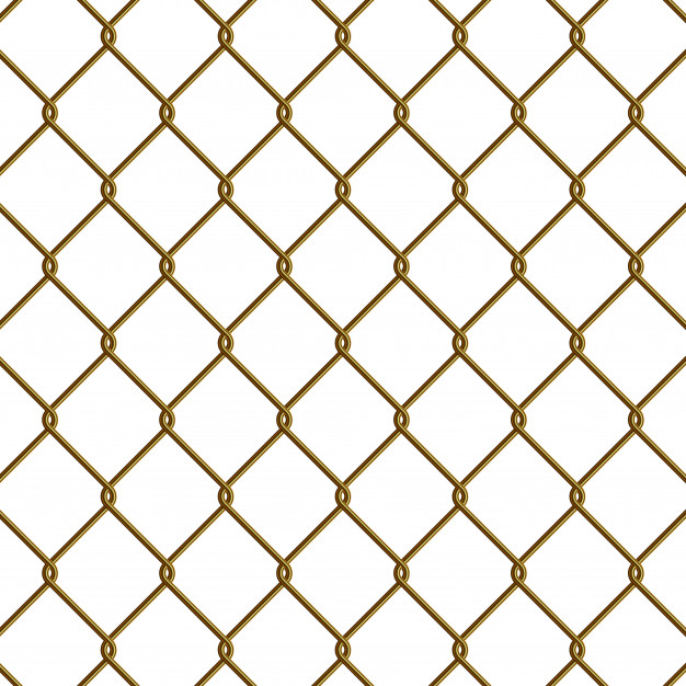 626x626 Gold Chain Link Fence Vector Premium Download