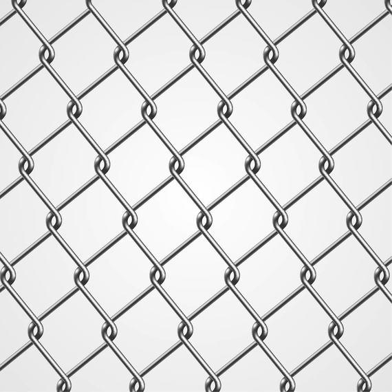570x570 Realistic Metal Chain Fence
