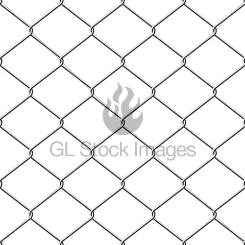500x500 Realistic Wire Chain Link Fence Seamless Vector Background Gl