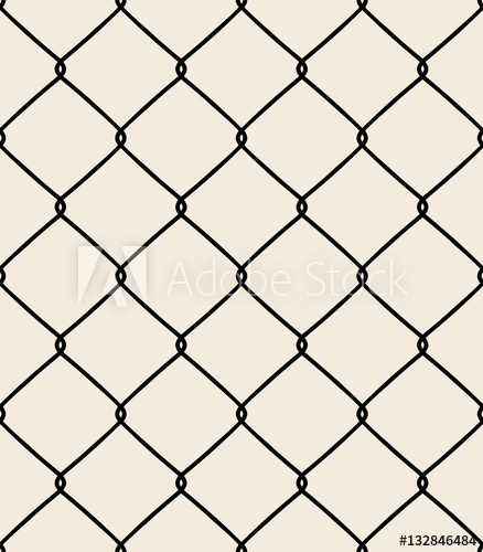 438x500 Chain Fence Vector Illustration