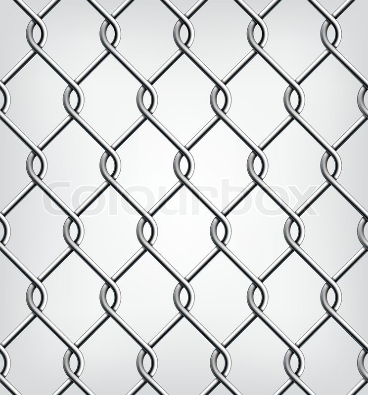 744x800 Seamless Chain Fence Stock Vector Colourbox