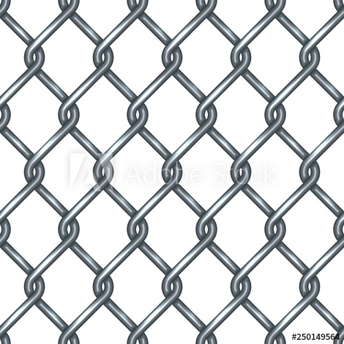 500x500 Chain Link Fence Seamless Pattern