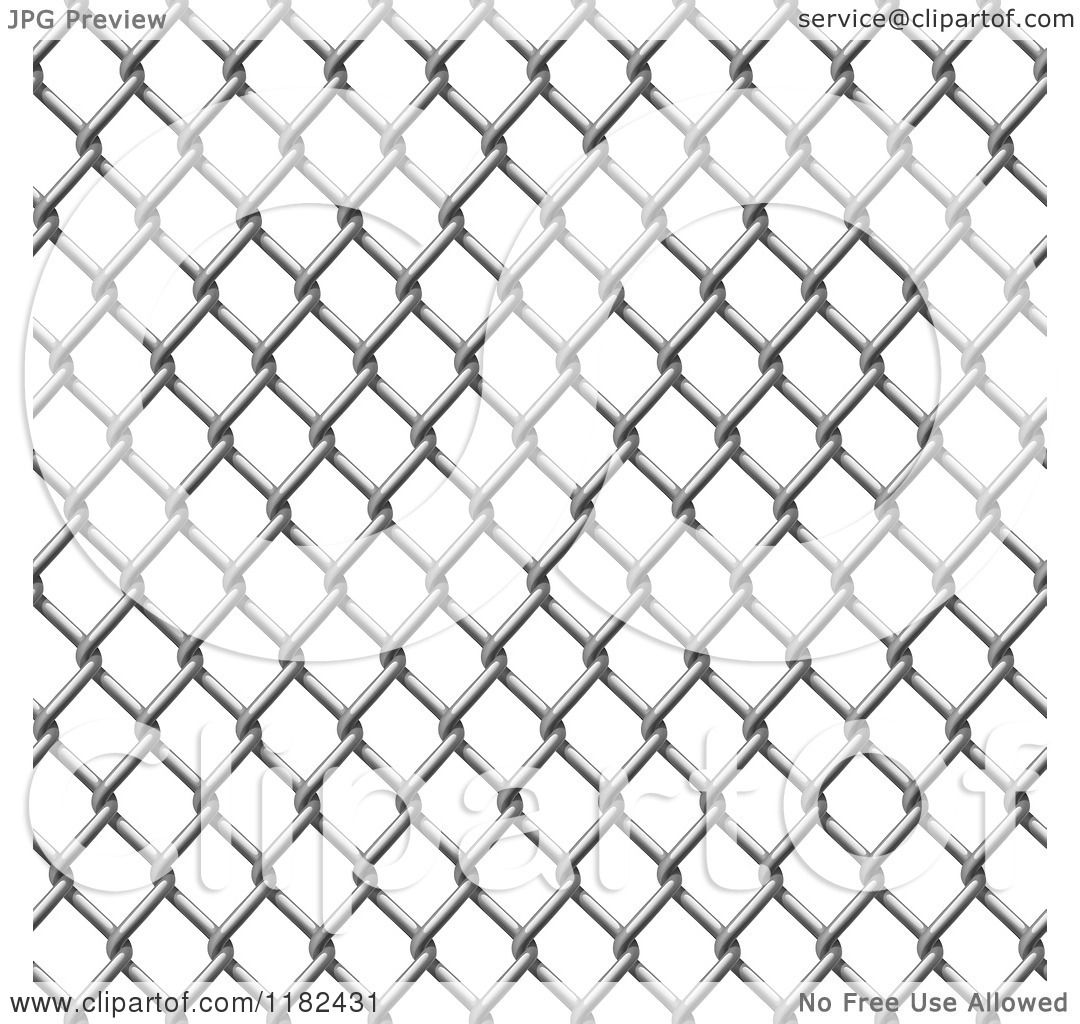 1080x1024 Clipart Of A Seamless Chain Link Fence Pattern