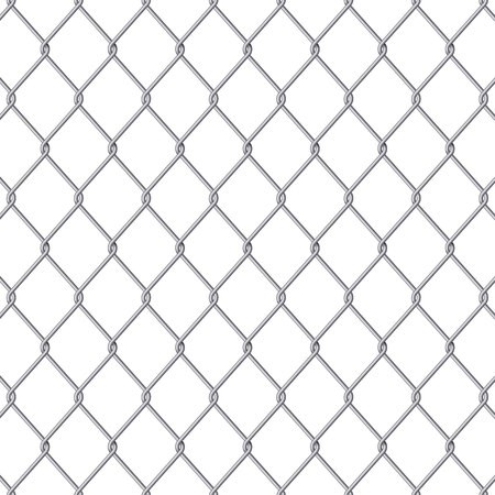 450x450 Creative Vector Illustration Of Chain Link Fence Wire Mesh Steel