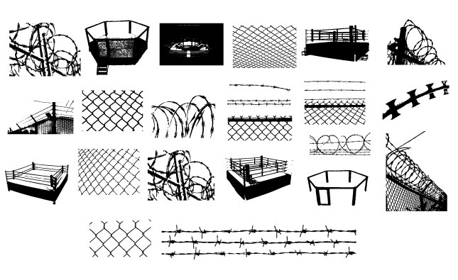 645x395 Adobe Illustrator Barbed Wire Chain Link Vector Pack