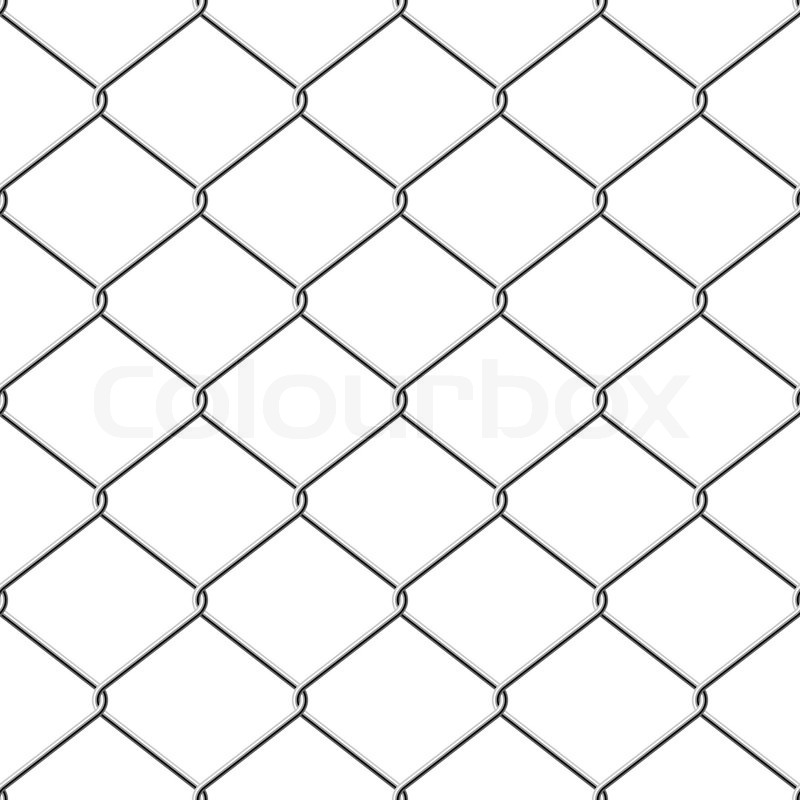 800x800 Realistic Wire Chain Link Fence Stock Vector Colourbox