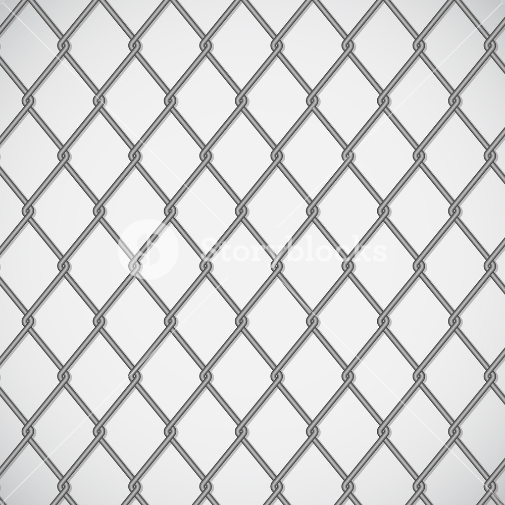 Wire Fence On White Background, Vector Illustration Royalty Free 1000x1000 Wire Fence On White Background, Vector Illustration Royalty Free