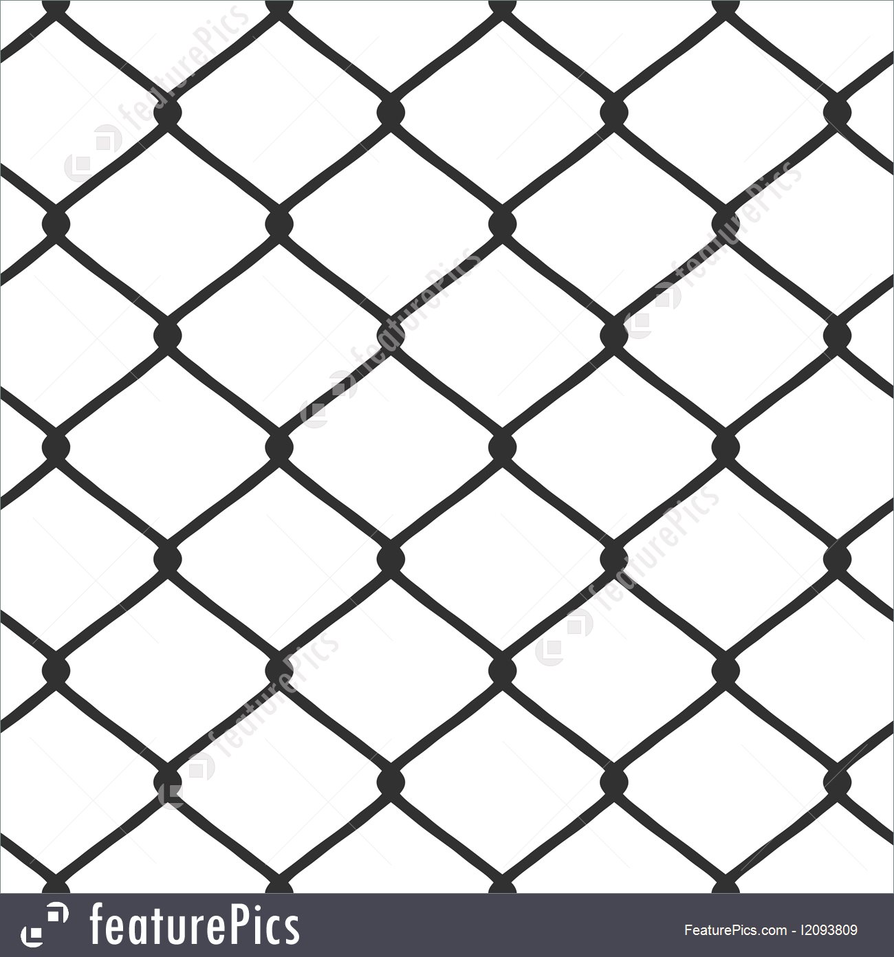 1300x1392 Chain Link Fence Vector