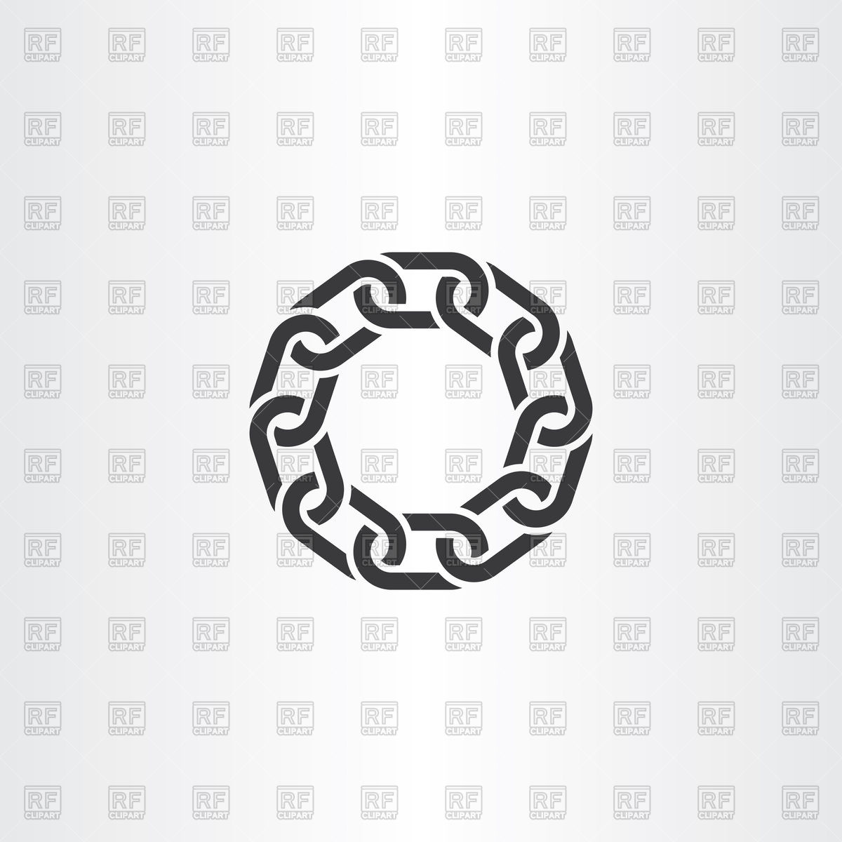1200x1200 Black Chain Link Circle Icon Vector Image Of Icons And Emblems
