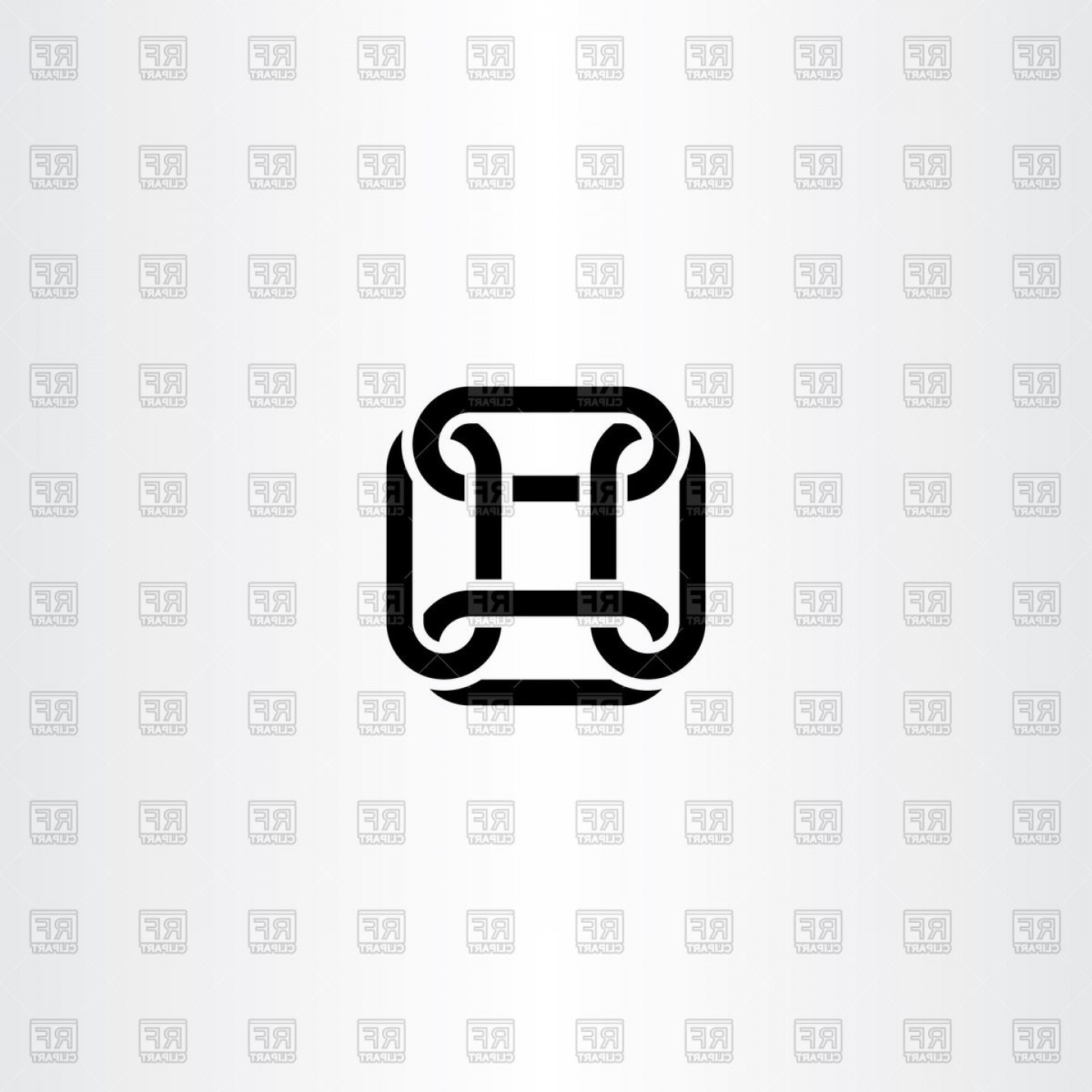 1440x1440 Square Chain Link Logo Vector Clipart Newwaysys