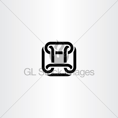 500x500 Square Chain Link Vector Logo Icon Design Gl Stock Images