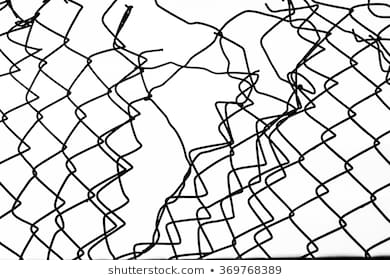 390x280 Broken Chain Link Fence Png Hole Broken Chain Link Fence Png