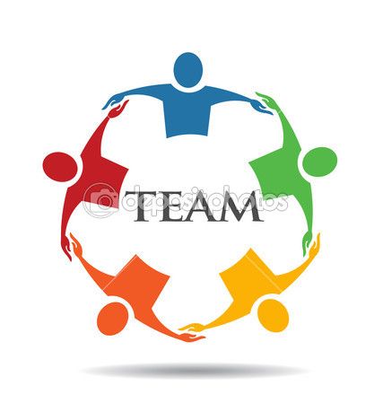 427x449 Vector Teamwork Human Chain Group Of People Stock Vector