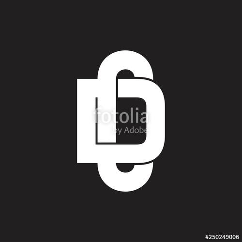 500x500 Letters Dc Simple Chain Logo Vector Stock Image And Royalty Free