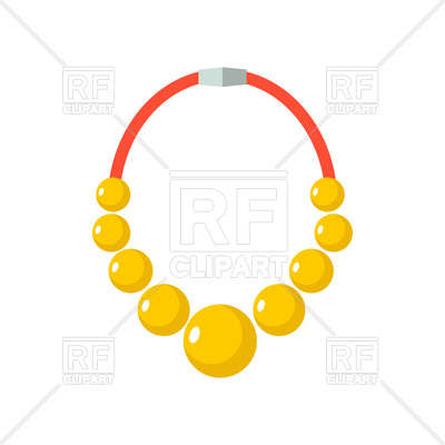 Golden Necklace Vector Image Of Objects Maryvalery 400x400 Golden Necklace Vector Image Of Objects Maryvalery