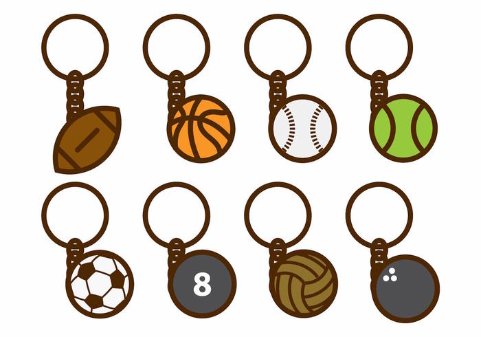 Free Sport Key Chains Vector 700x490 Free Sport Key Chains Vector