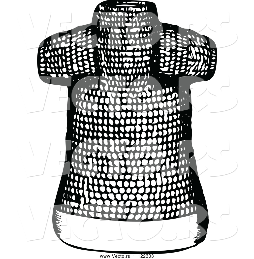 1024x1044 Vector Of Vintage Black And White Ancient Chainmail Coat