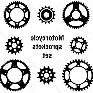 300x300 Photostock Vector Vector Pack Of Bike Chainrings And Rear Sprocket