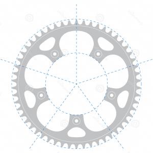 300x300 Stock Illustration Bike Chainring Vector Illustration Graffiti