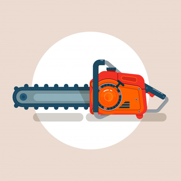 626x626 Chainsaw Icon, Chain Saw Vector Pictogram, Icon Isolated On White