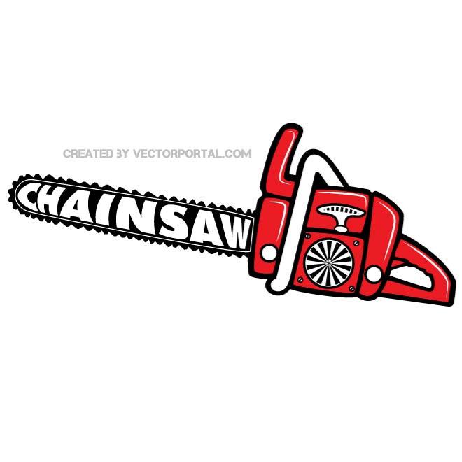 660x660 Chainsaw Vector Image
