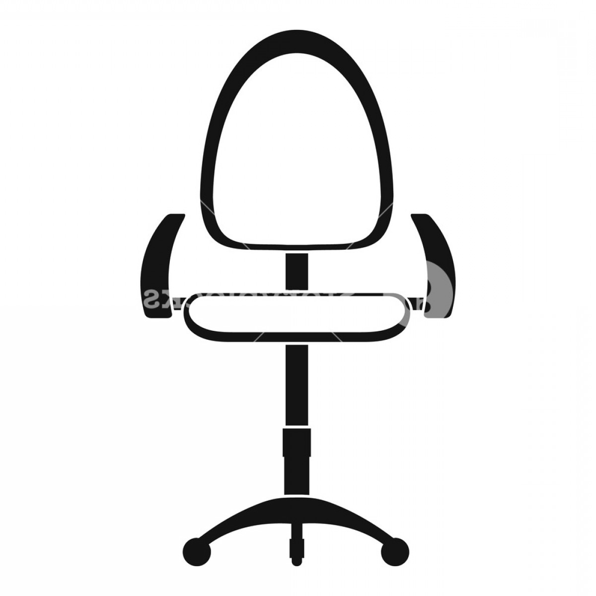 1200x1200 Modern Office Chair Icon Simple Illustration Of Modern Office