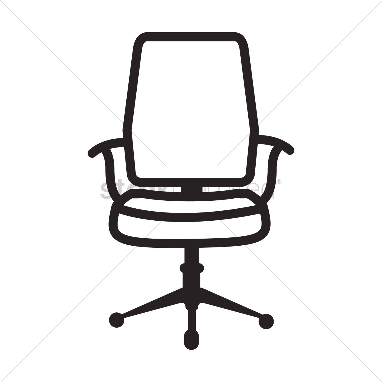 1300x1300 Office Chair Icon Vector Image