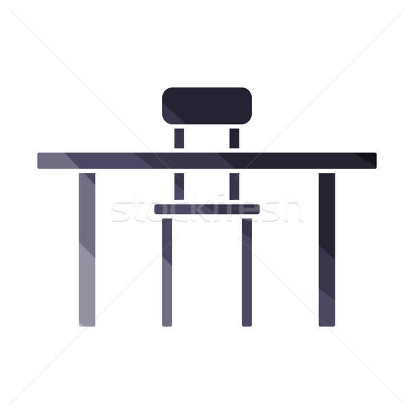 600x600 Table And Chair Icon Vector Illustration Pavel Konovalov