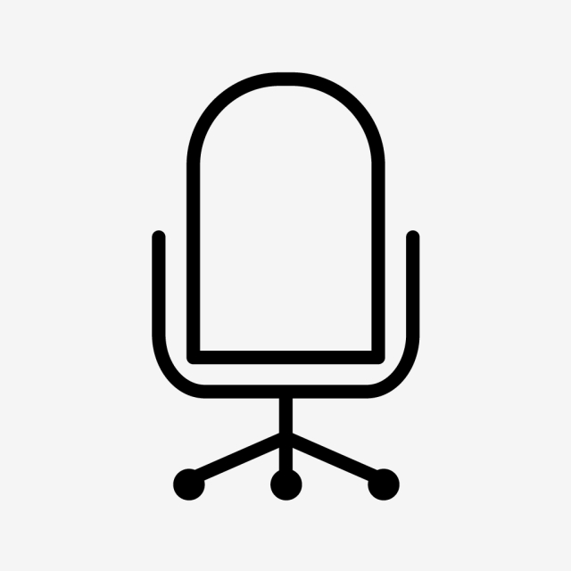 640x640 Vector Chair Icon, Business, Chair, Office Png And Vector