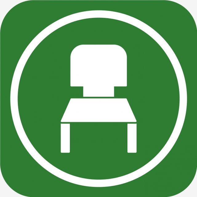 640x640 Vector Chair Icon, Chair, Sit, School Chair Png And Vector