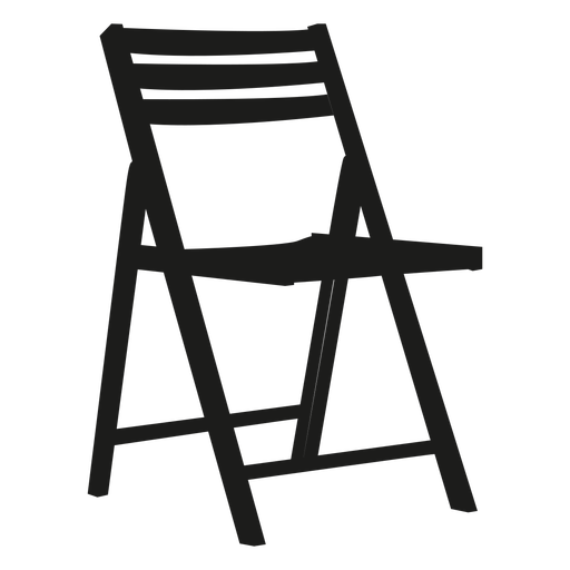 512x512 Wooden Folding Chair Flat Icon
