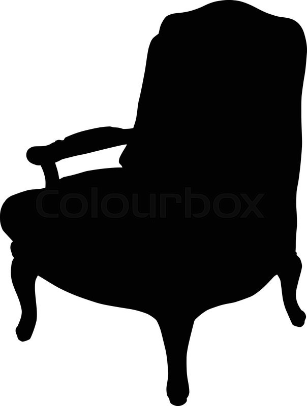 Chair Silhouette Vector at Collection of Chair