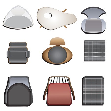 Chairs Top View Set For Interior Vector Illustration Royalty 450x450 Chairs Top View Set For Interior Vector Illustration Royalty