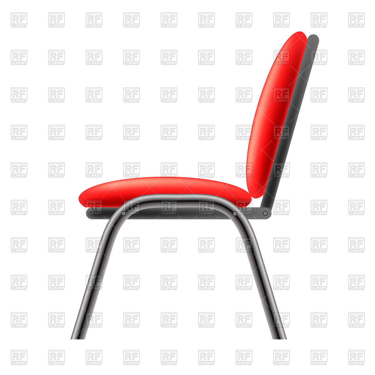 Red Office Chair Vector Image Of Objects 1200x1200 Red Office Chair Vector Image Of Objects