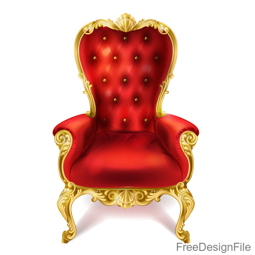 Red Royal Chair Vector Free Download 500x500 Red Royal Chair Vector Free Download