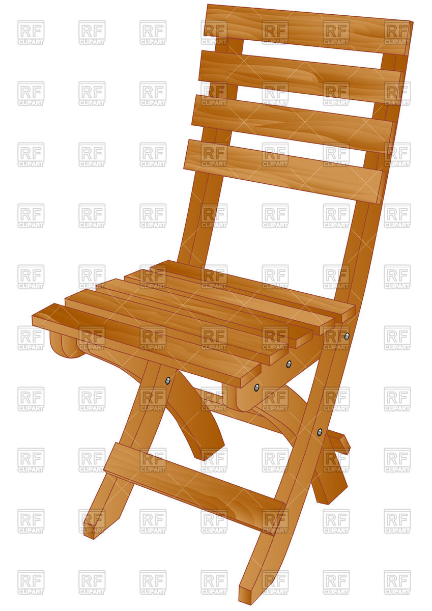 Wooden Folding Chair Vector Image Of Objects Arkela 849x1200 Wooden Folding Chair Vector Image Of Objects Arkela