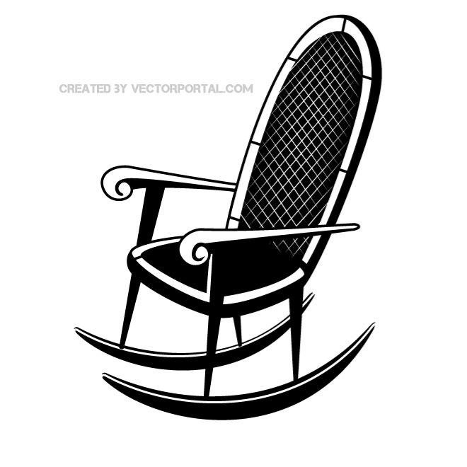 660x660 Free Rocking Chair Vector Image Files, Vectors Graphics