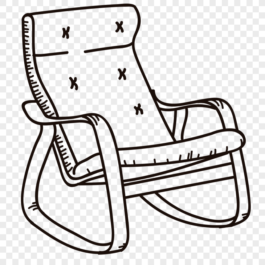 860x860 Sketch Hand Drawn Line Chair Vector Graphics Png Image Picture