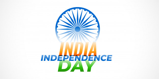 626x313 Happy Independence Day With Indian Ashoka Chakra Symbol Vector