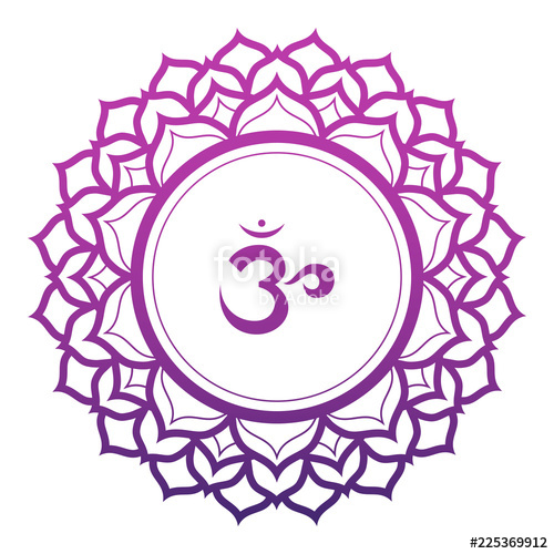 500x500 Crown Chakra Vector Illustration Stock Image And Royalty Free