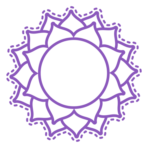 512x512 Sahasrara Chakra Stroke Icon