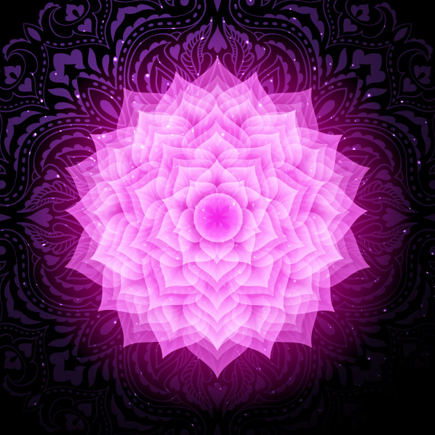 626x626 Sahasrara Chakra With Mandala Crown Chakra Vector Premium Download