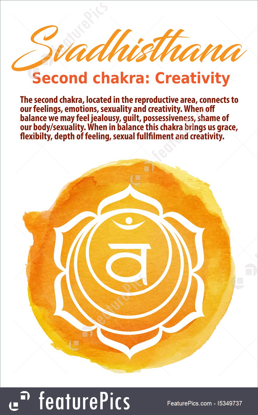 866x1392 The Sacral Chakra Vector Illustration